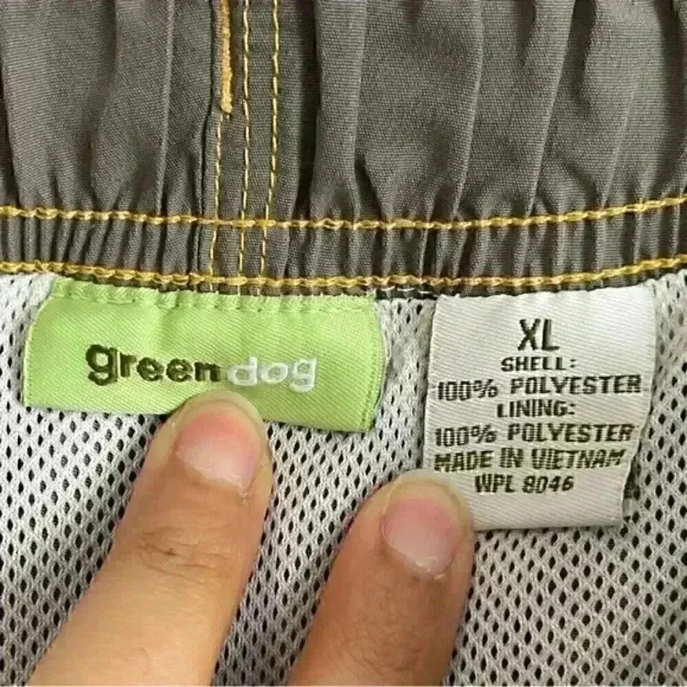 Green Dog Grey & Black Men’s Swim Shorts